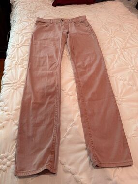 Hudson Jeans Dusty Rose Slim High-Rise Jeans